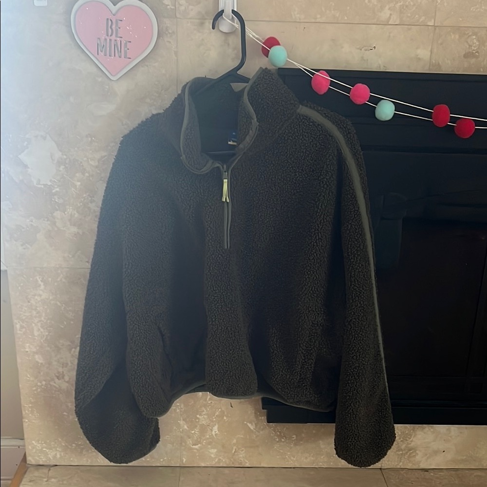 Cozy Woman’s Fleece Jacket - Dark Green
